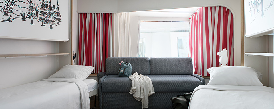 Moomin Family cabin on Helsinki-Stockholm route