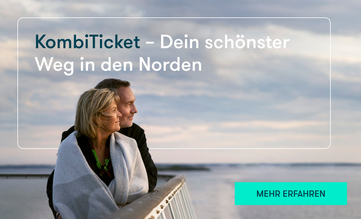 Das Kombiticket. Von Deutschland aus in den Norden.
